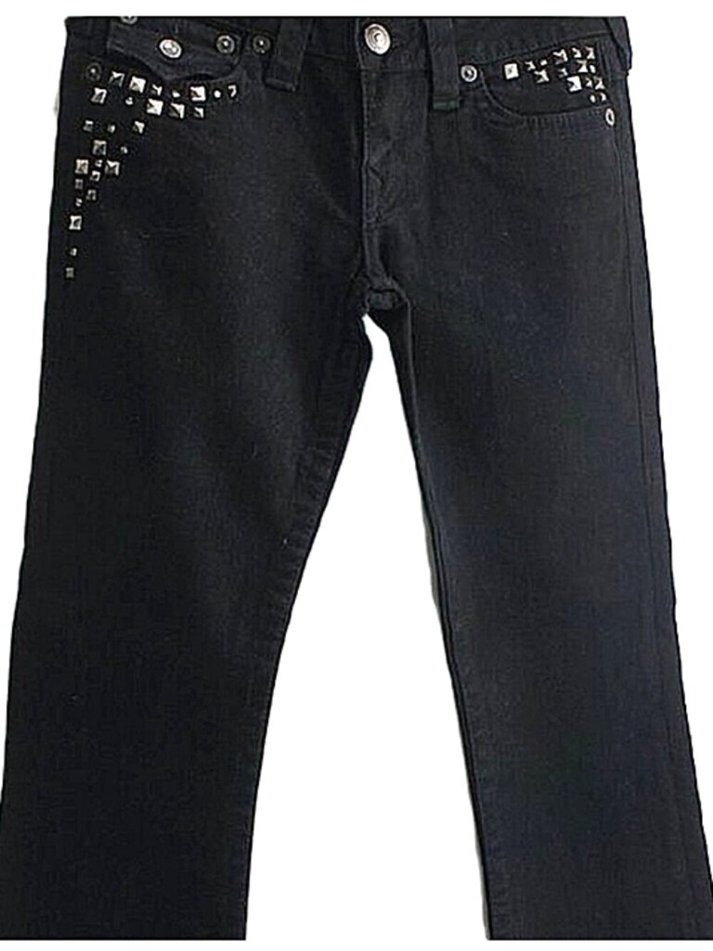 True Religion Black Studded Jeans size 28